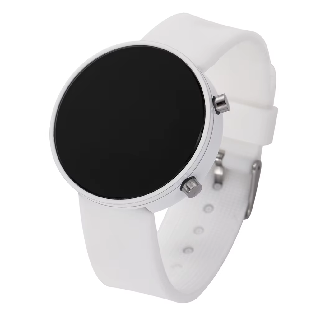Montre numérique de mode pour femmes Simple montre-bracelet LED pour hommes bracelet en Silicone déc