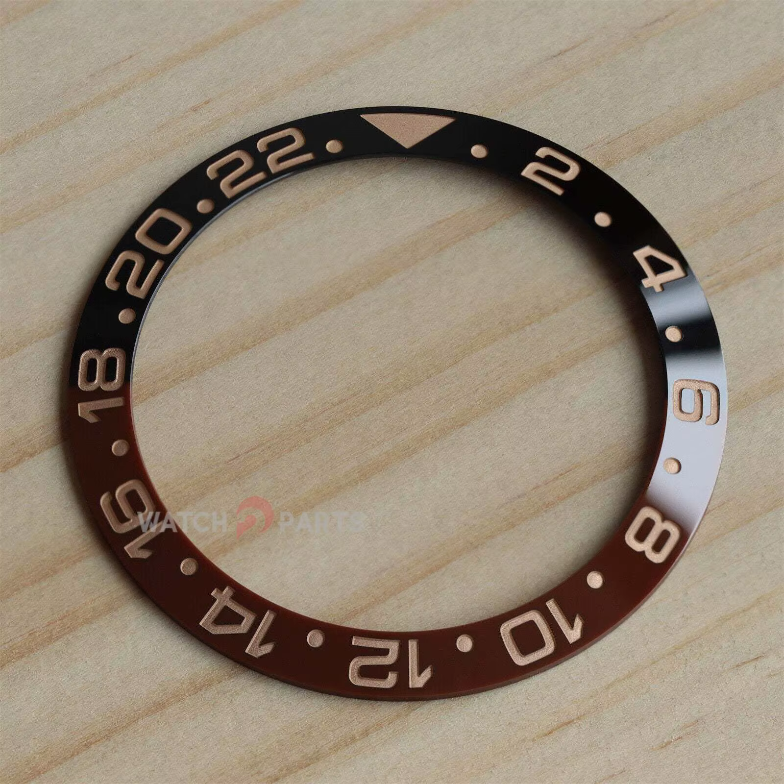 Montre lunette en céramique pour Rolex 126711 GMT-Master II Rootbeer bicolore or Rose