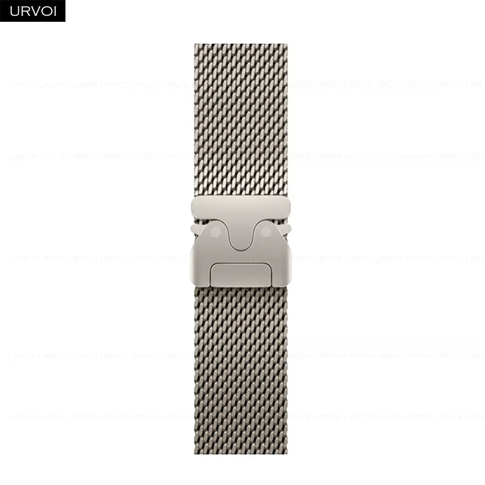 Bracelet URVOI pour Apple Watch Ultra 3 2 Series 11 10 9 8 SE, bracelet en maille d'acier inoxydable