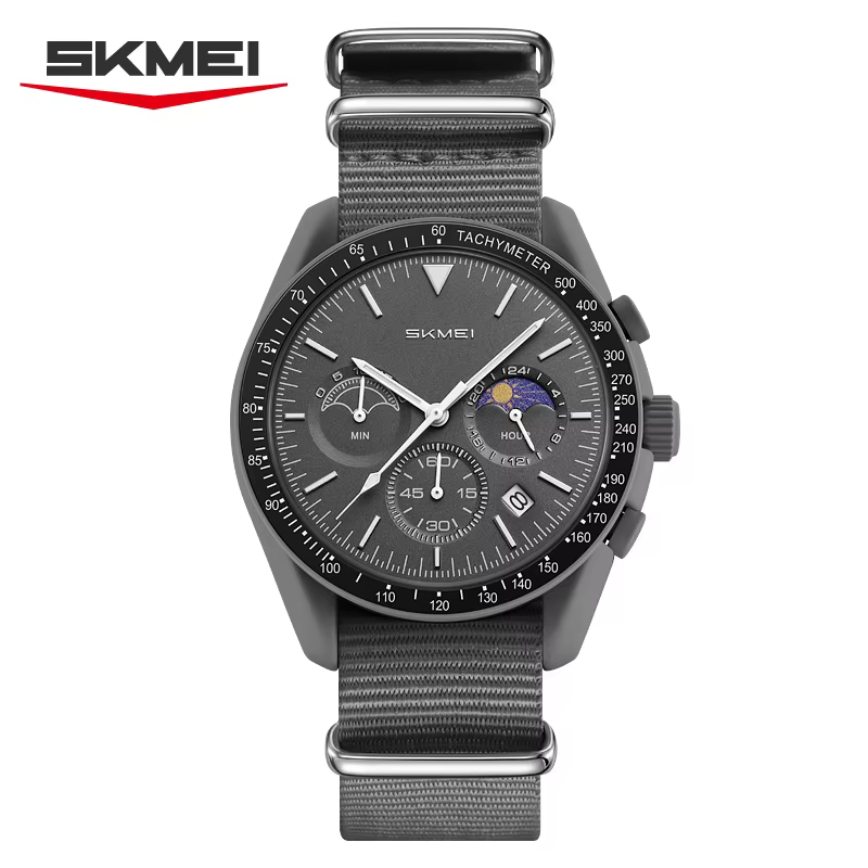 Montres chronographes à quartz SKMEI 9392 pour hommes et femmes, date, étanches 30 m, montre sport à
