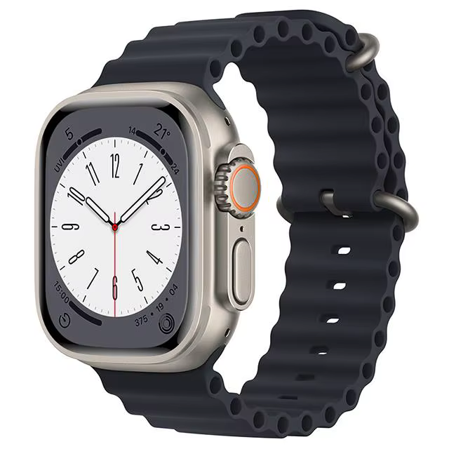 Bracelet Ocean pour Apple Watch Band Ultra 3 2 49mm 44mm 40mm 45mm 41mm 46mm, bracelet en silicone C