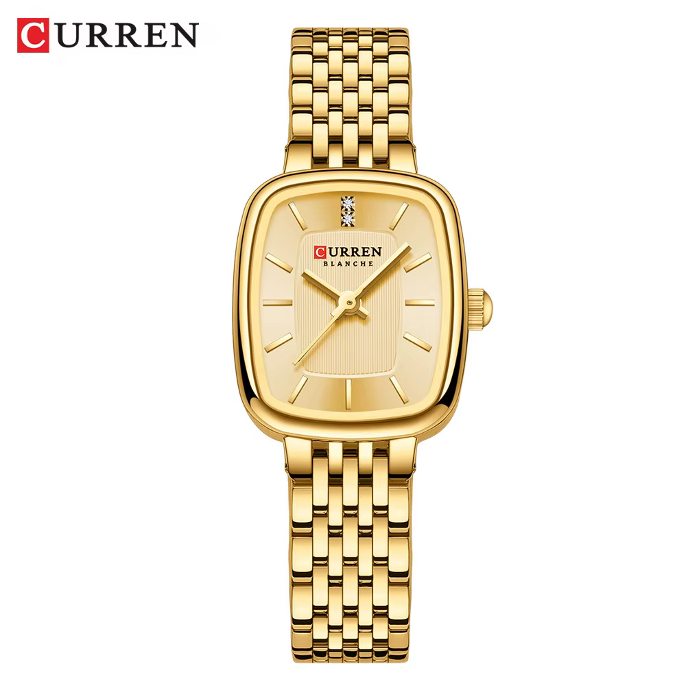 CURRN 9093 montre à Quartz pour femmes mode loisirs diamant Simple or argenté bande d'acier montre-b