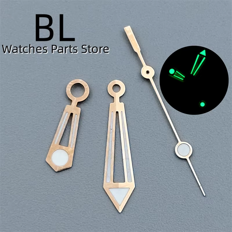 BLIGER-Aiguilles de montre Seton, Modules, Noir, Argent, Bleu, Pointeur avec C3, Vert, Shoous Fit, N