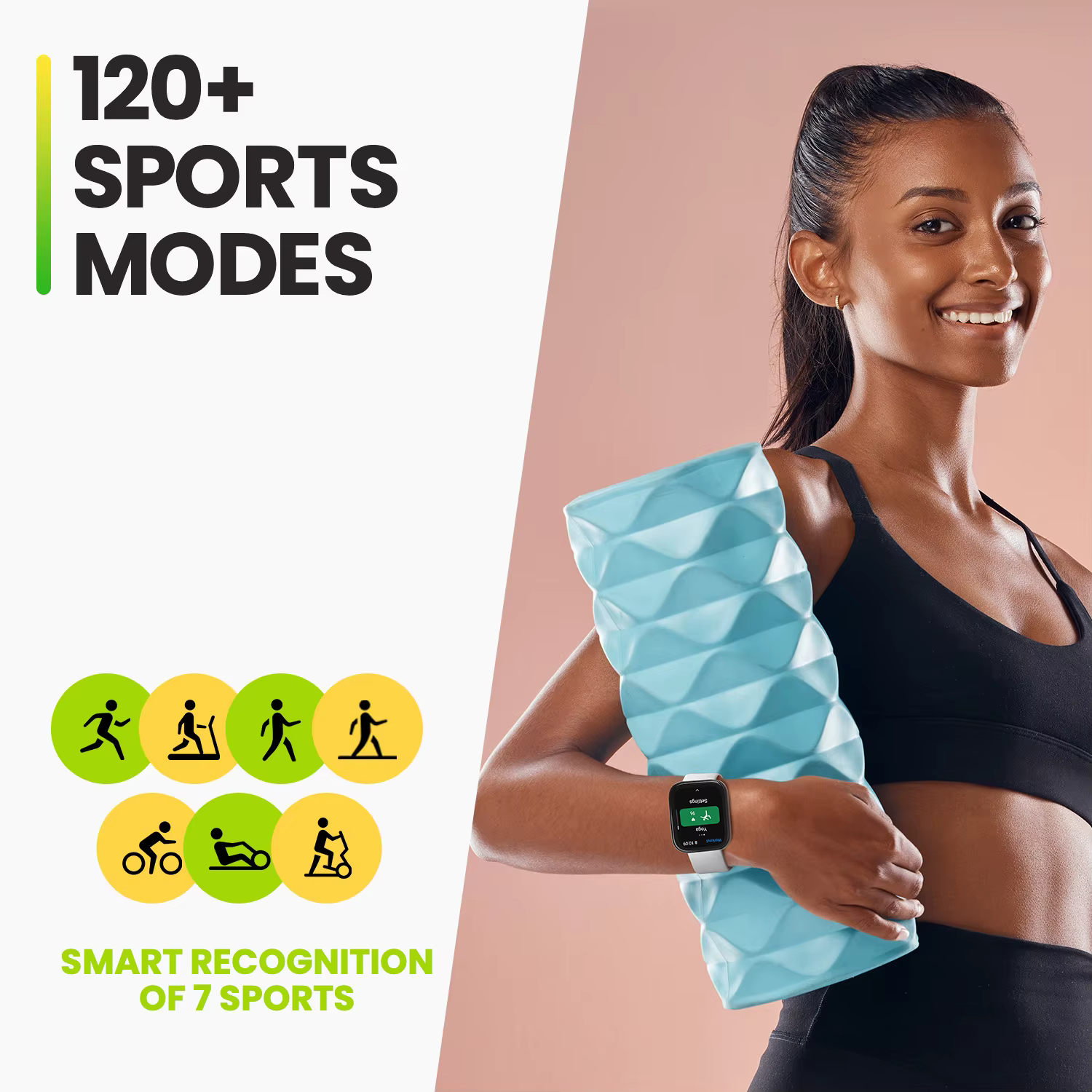 Montre connectée Amazfit Bip 5 reconditionnée, 46mm, surveillance du sommeil, fréquence cardiaque 24