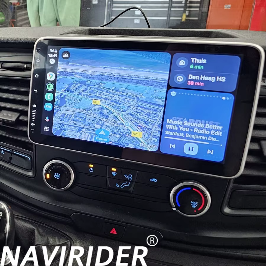 Pour Ford Transit Custom Van 2020 2024 GPS 1Din Radio Autoradio 10.1 pouces écran Android 14 voiture