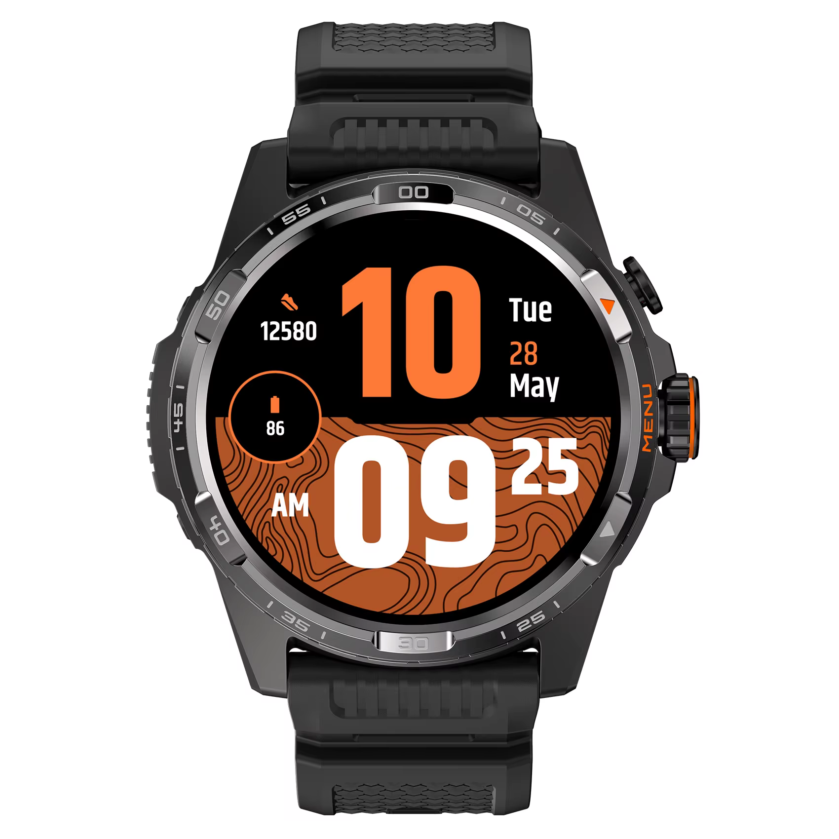 Montre connectée TicWatch Atlas noire (reconditionnée), GPS, baromètre, boussole, plus de 110 modes 