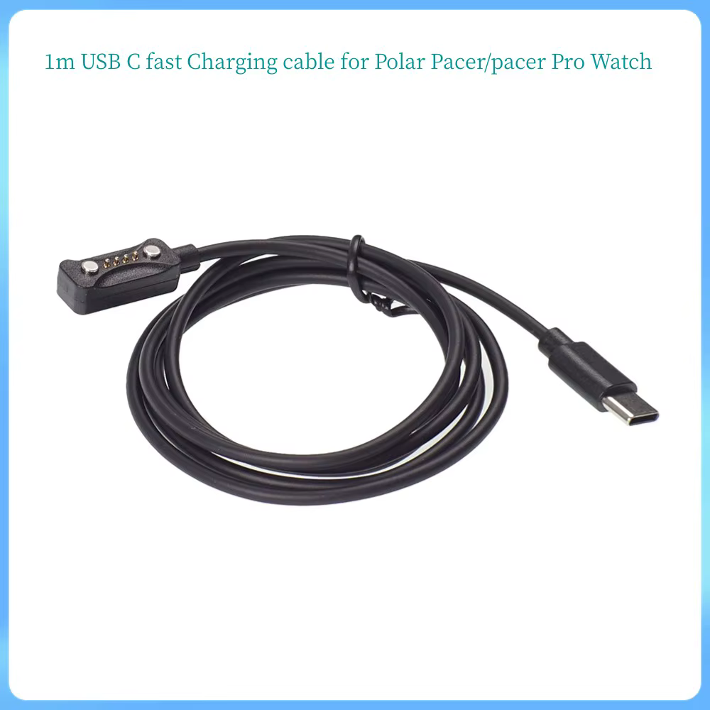 Câble de charge rapide type C USB-C 1m pour montre Polar Pacer Pro