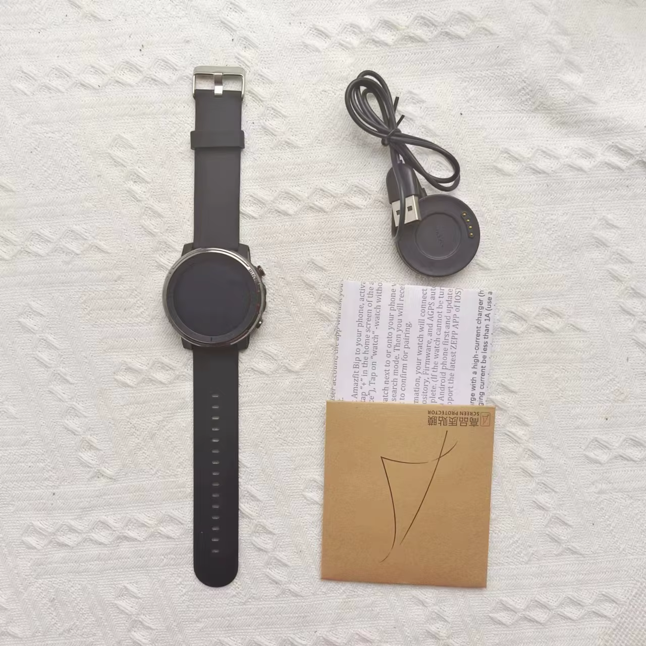 Amazfit montre intelligente Stratos 3 pour hommes Smartwatch avec GPS Bluetooth et 5ATM affichage ét