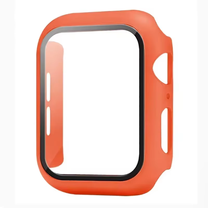 Verre + étui pour Apple Watch 44mm 40mm 41mm 38MM 42mm 45mm 46mm, couvercle de protection d'écran po