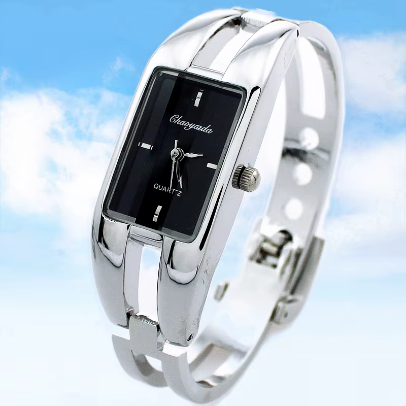 Montres femme 4 positions réglables montres argentées femmes jeunes filles cadeaux d'anniversaire Ch