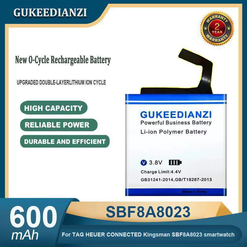 Batterie de montre intelligente haute capacité 600mAh SBF8A8023 pour montre intelligente TAG HEUER C