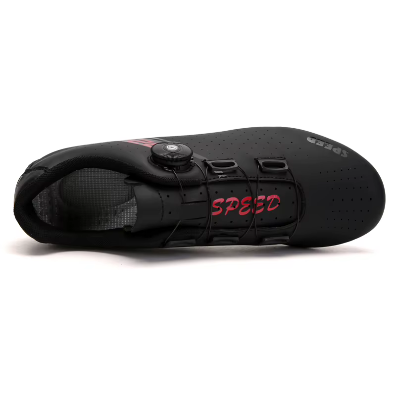 Chaussures de cyclisme professionnelles semelle extérieure en caoutchouc bouton boucle chaussures vt