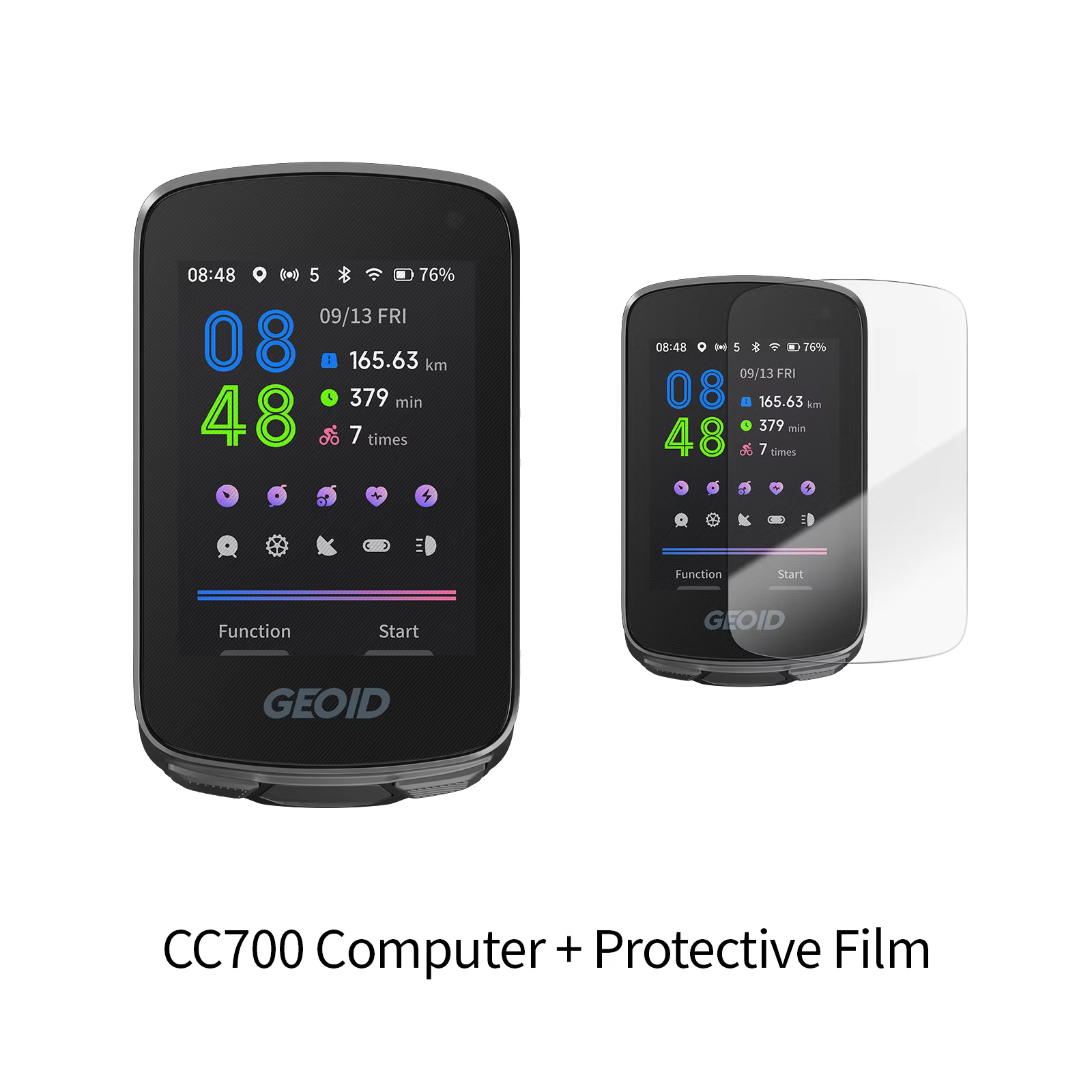 GEOID CC700 GPS ordinateur de vélo écran couleur 2.8 pouces compteur de vitesse de vélo avec Navigat