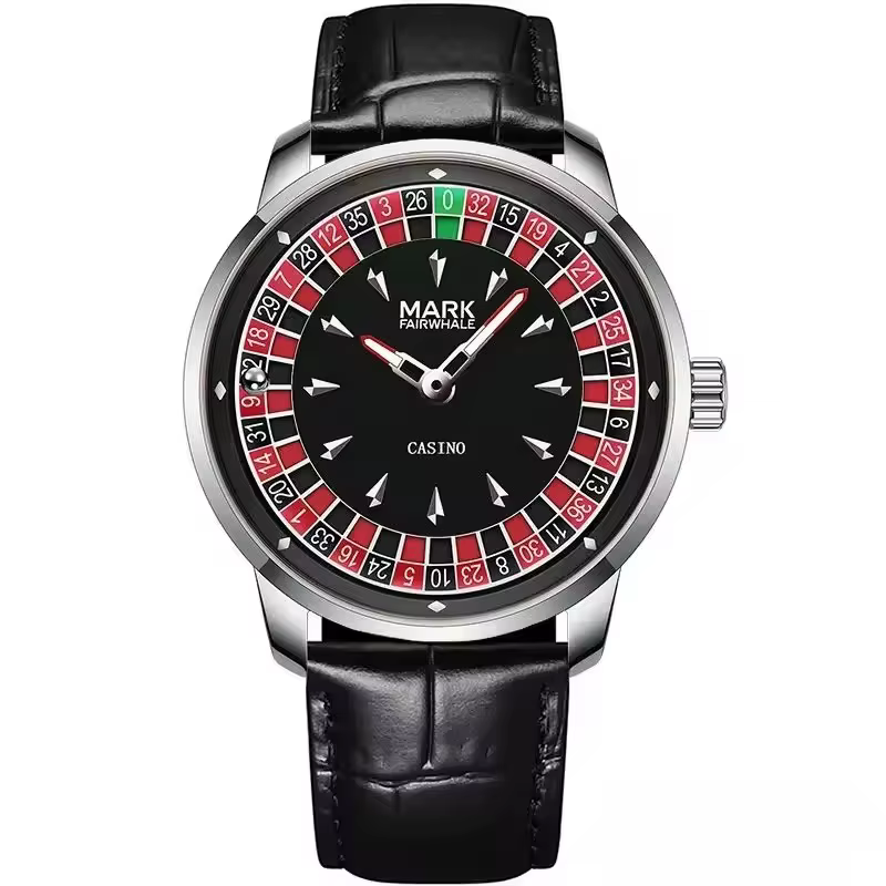 Mark Fairwhale 5031 nouveau 2025 montre pour hommes de marque supérieure Quartz chiffres arabes cadr