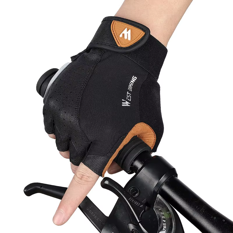 WEST VÉLO Sport Cyclisme Gants Demi Doigt Hommes Femmes VTT Vélo Gants de Course Fitness Gym Équitat