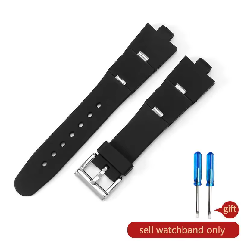 Pour bracelet de montre en caoutchouc Bulgari avec Interface convexe accessoires de bracelet de mont