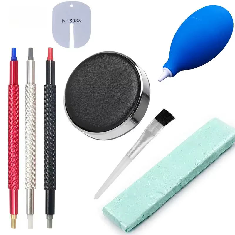 Kit de nettoyage pour montre, 8 pièces, souffleur d'air, pompe, brosse en caoutchouc, outil de netto