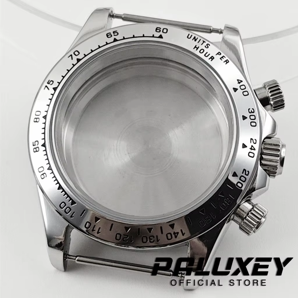 Bracelet présidentiel Daytona 40mm VK63, boîtier de montre en verre saphir, accessoires de montre po