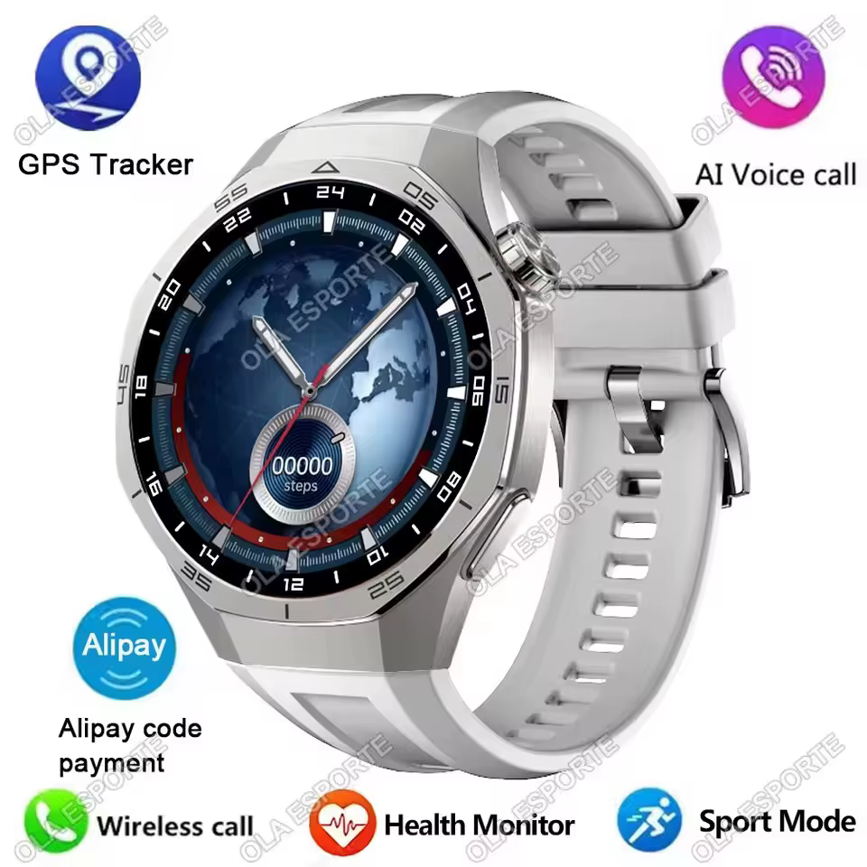 Nouvelle montre connectée 5 Pro pour hommes, écran AMOLED HD, GPS, fréquence cardiaque, appels Bluet