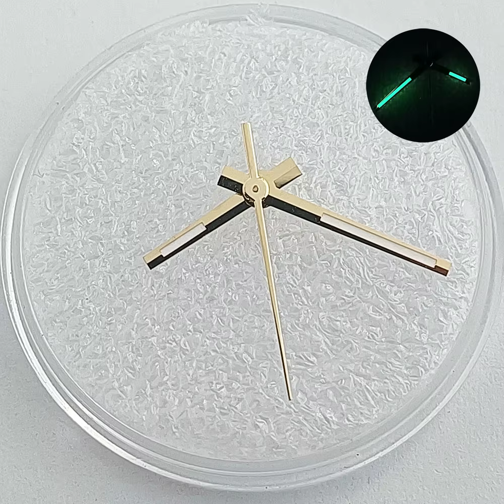 Montre pour hommes, cadran numérique arabe NH35, cadran vert lumineux de 28.5mm pour NH35 NH36, mouv