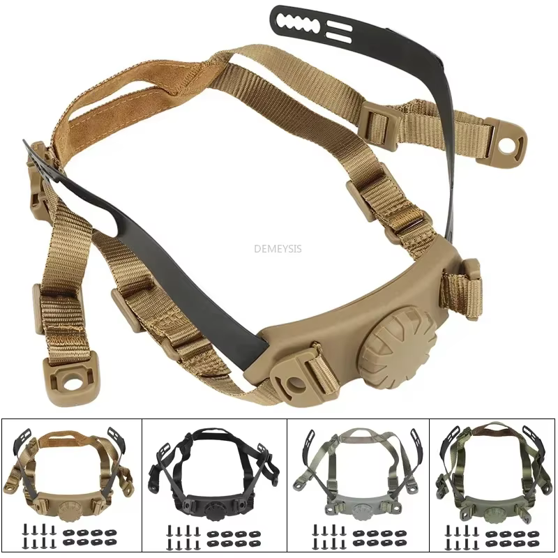 Système de Suspension intérieure de casque, casques CS de tir et de chasse, sangle de verrouillage d