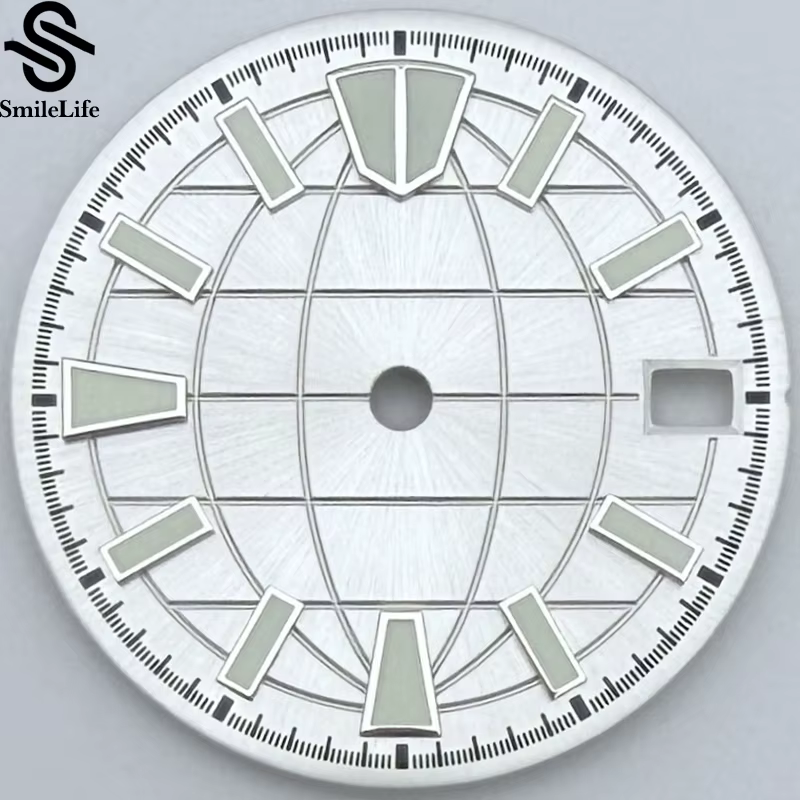SmileLife – montre mécanique verte lumineuse, 28.5mm, cadran personnalisé, cadran à calendrier uniqu