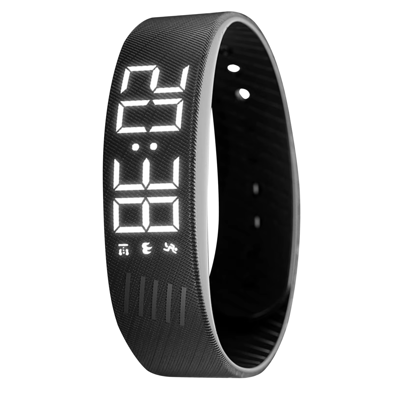 Bracelet d'alarme vibrant étanche, montre d'alarme silencieuse avec compteur de pas et podomètre pou