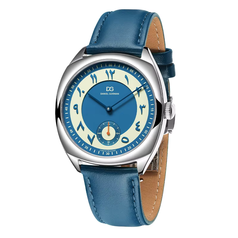 DANIEL GORMAN multifonctionnel conception Unique montre à Quartz pour hommes calendrier lumineux bra