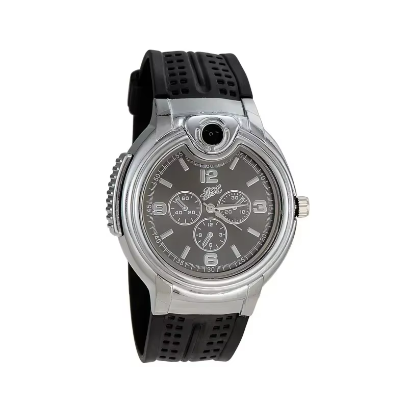 Briquet de montre à gaz ChimMetal pour hommes, briquet aste portable, coupe-vent, cadeau de personna