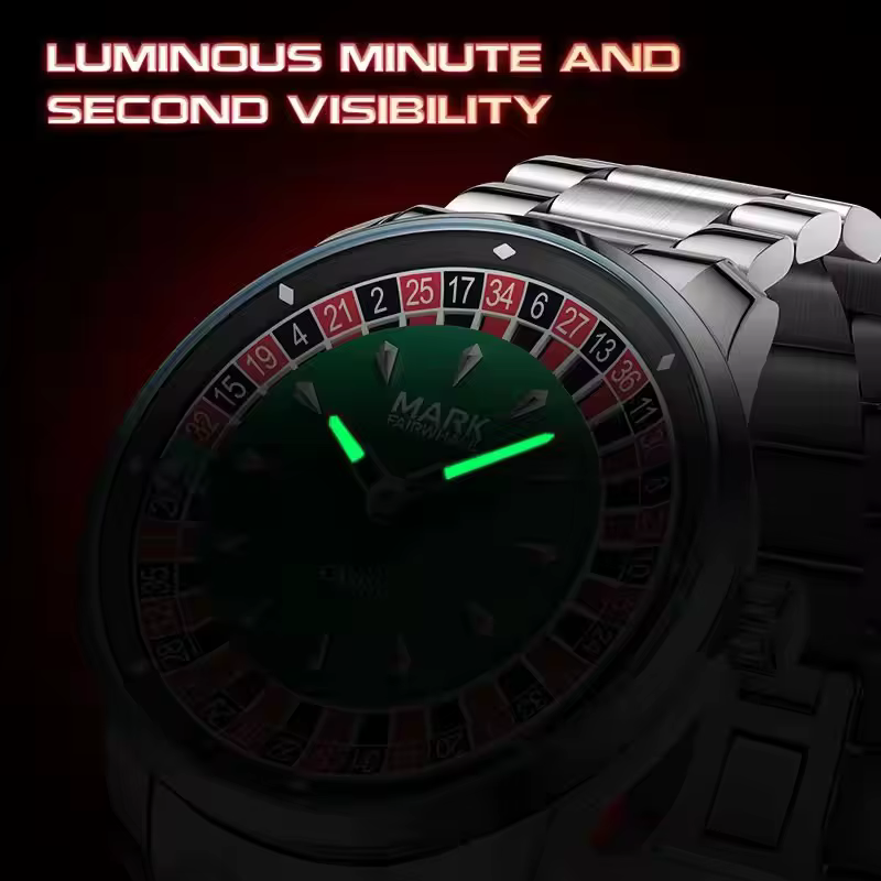 Mark Fairwhale 5031 nouveau 2025 montre pour hommes de marque supérieure Quartz chiffres arabes cadr