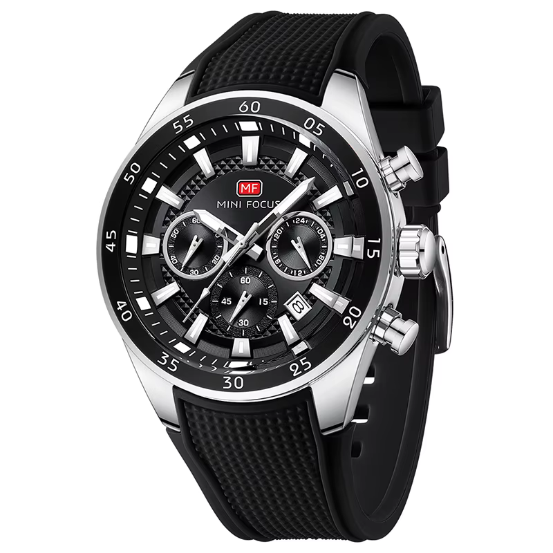 Montre-bracelet analogique à quartz sport décontractée Brighter Day large multifonction MF0627G 2026