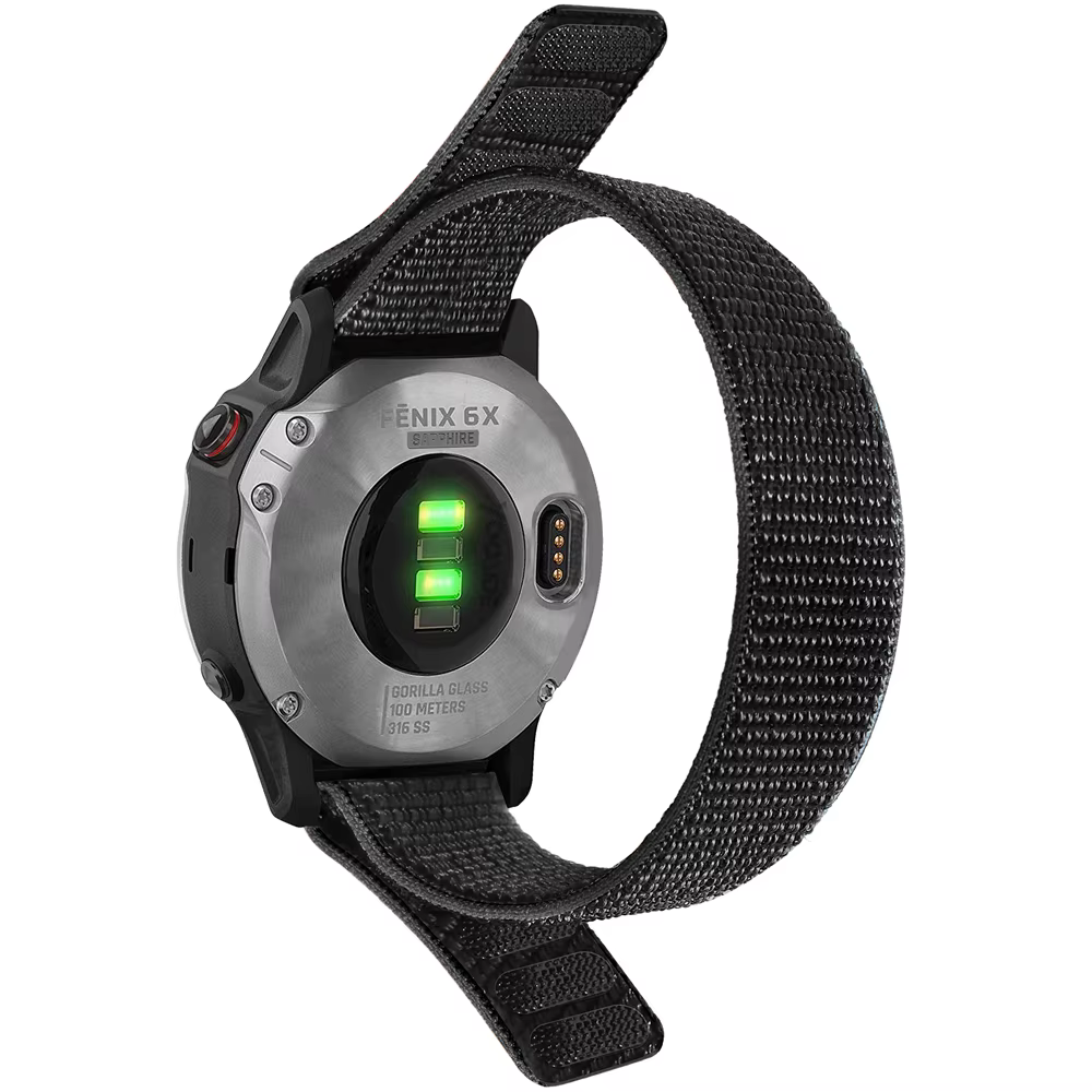 YAYUU Bracelet de montre en nylon 26mm 22mm 20mm pour Garmin Fenix 7X 6X Pro/Fenix 7 6 Pro/Fenix 7S 