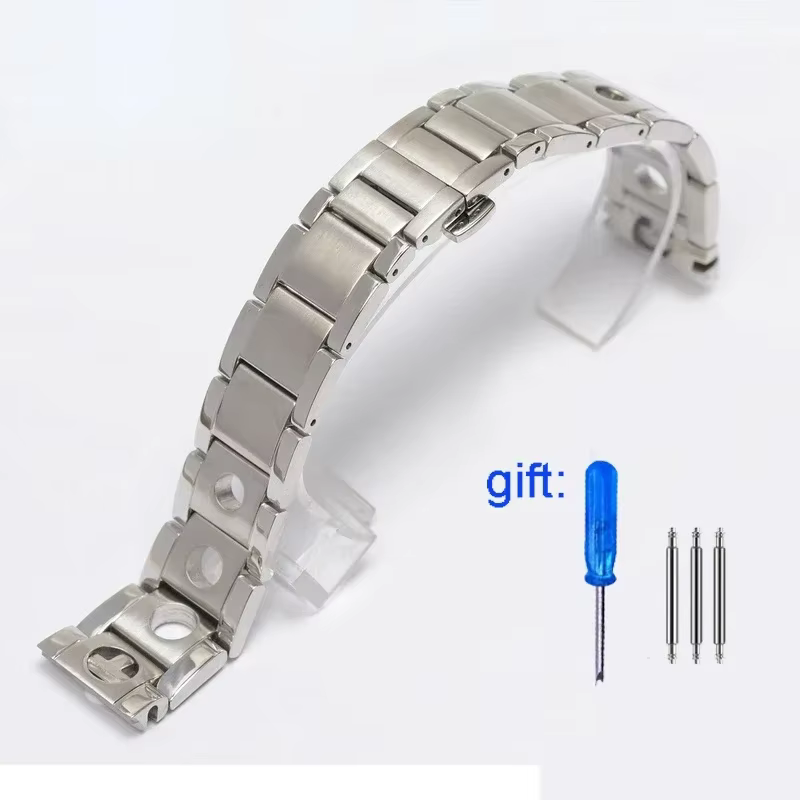 Bracelet de montre en acier inoxydable massif, accessoires de montre pour Tissot 1853 PRS516 T91 T02