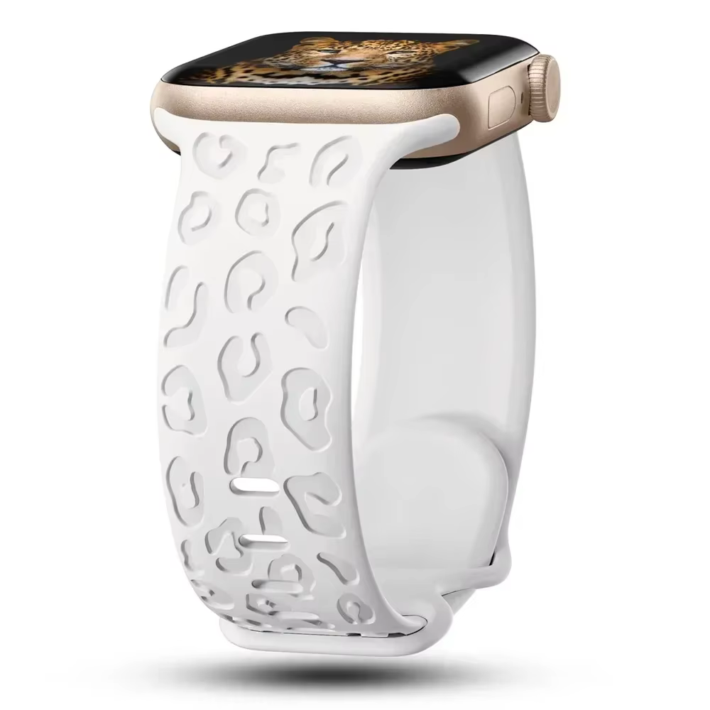 Bracelet léopard gravé pour bracelet de montre Apple ultra 2 49mm 45mm 44mm 38-42-46mm41-40mm bracel