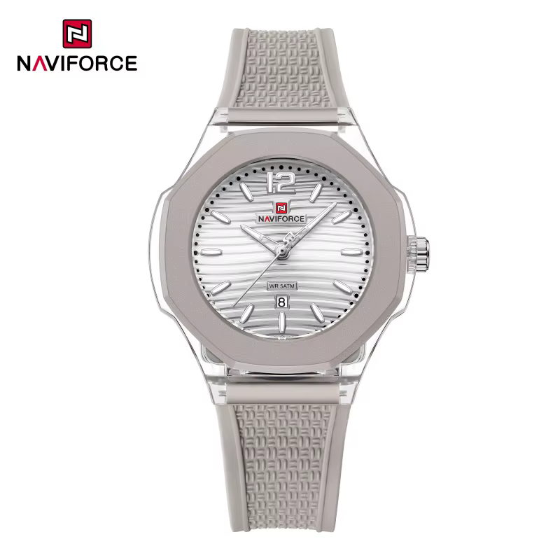 Montre à quartz pour femme NAVIFORCE NF6109, au design distinctif avec des marqueurs minimalistes, a