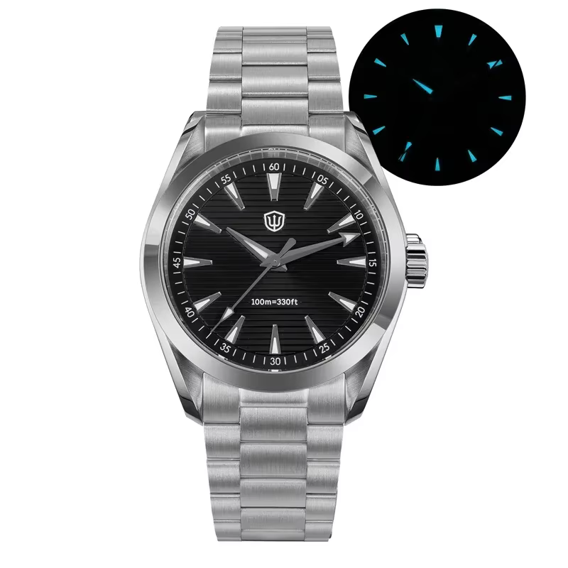 Watchdives WD0006 montre VH31 balayage deuxième mouvement dôme saphir cristal BGW9 lumineux 10Bar ét
