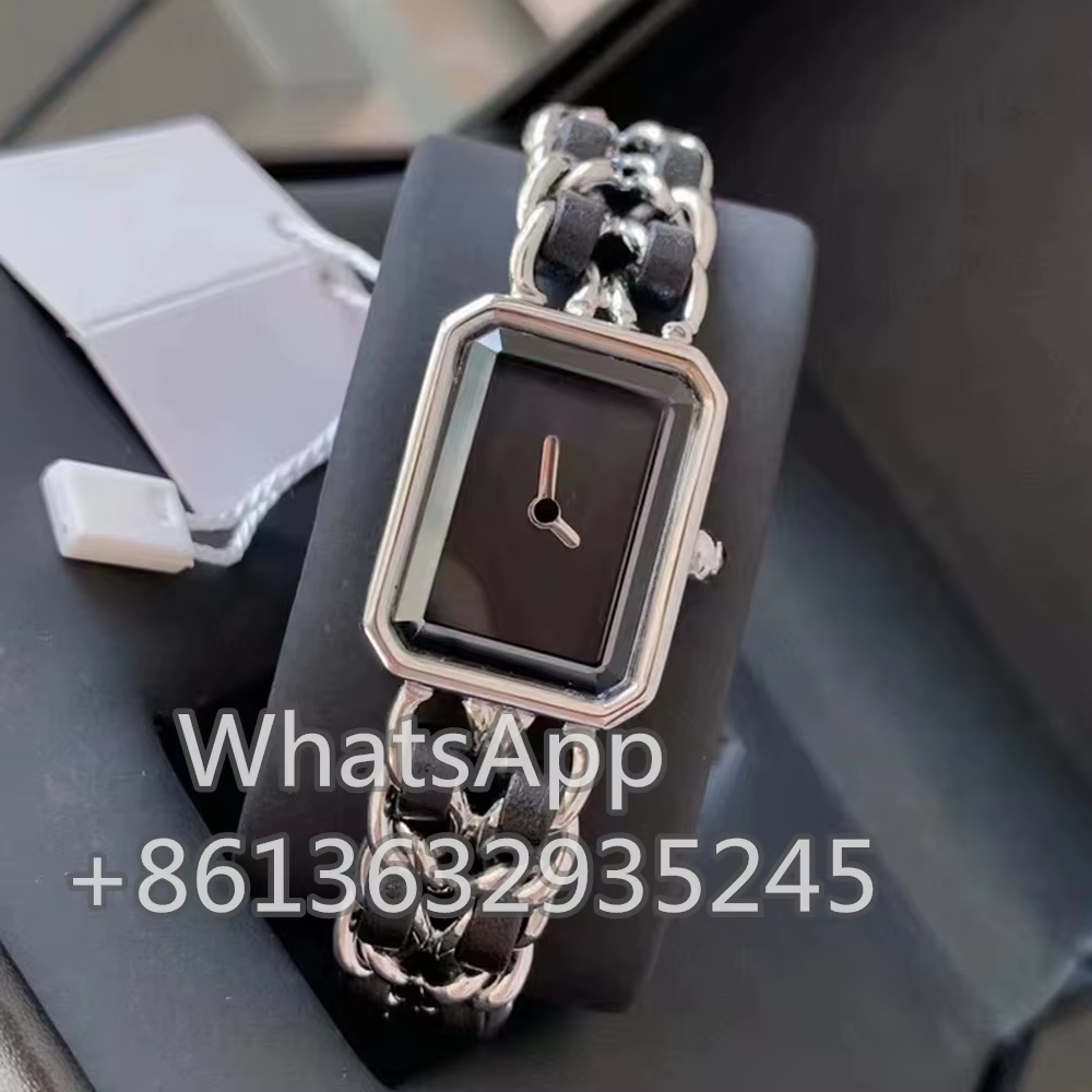Nouvelle montre pour femme 2023, style luxueux, petit cadran carré, mode rétro, bracelet en cuir tre