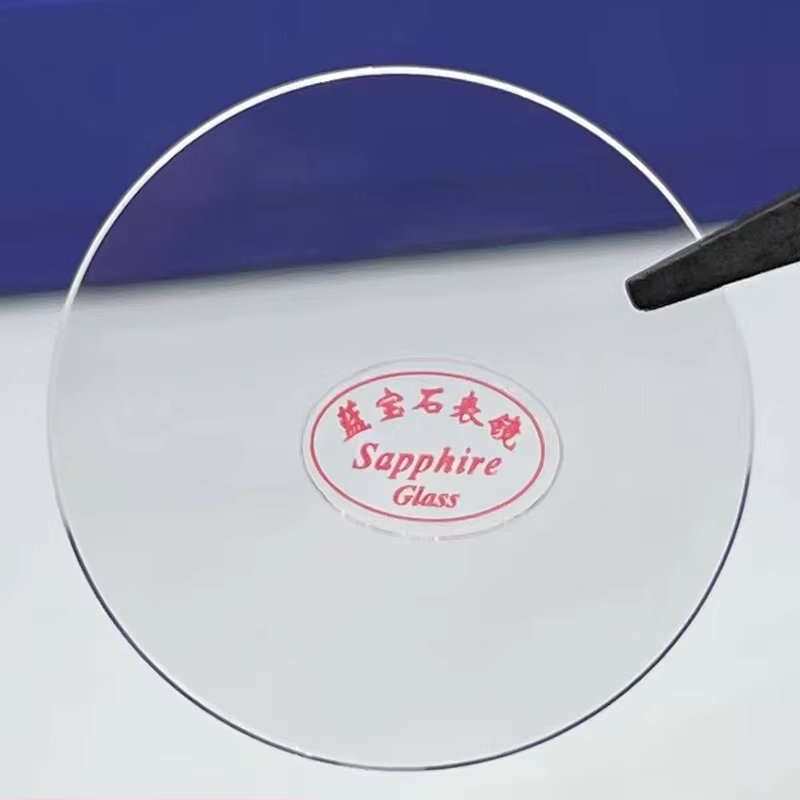 Verre de montre en saphir de remplacement, plat, épaisseur 1.0mm-1.2mm, diamètres 16-40mm, cristal t
