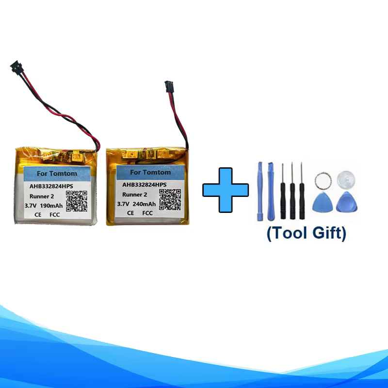 Outils cadeau + batterie 190mAh 240mAh AHB332824HPS pour montre intelligente TomTom Runner 2 Cardio