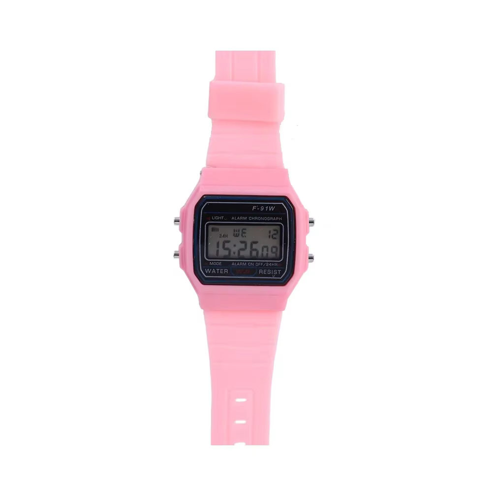 F91W montres numériques pour hommes femmes LED montre-bracelet électronique étanche sport montre mil
