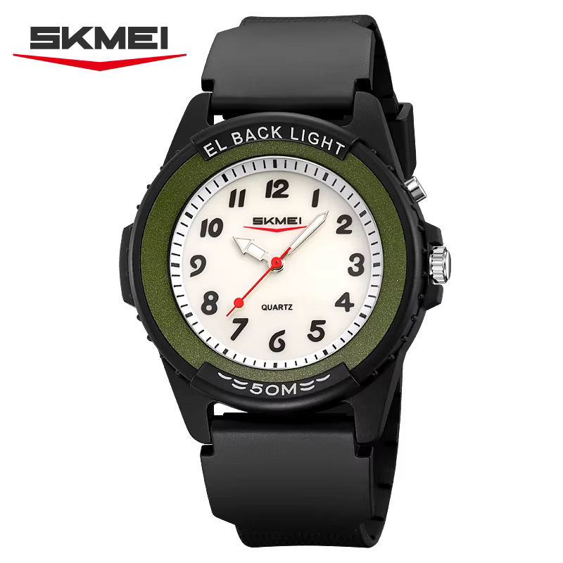 SKMEI 2433 Nouvelle Montre à Quartz Simple d'Extérieur pour Étudiants (Hommes et Femmes) Montre de S