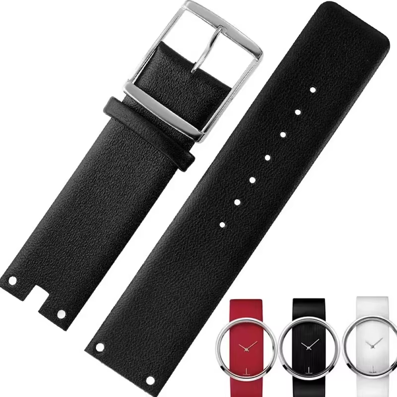 Nouveaux bracelets de montre pour CK K94231 K 9423101 Cuir véritable Durable doux pour Bracelet de