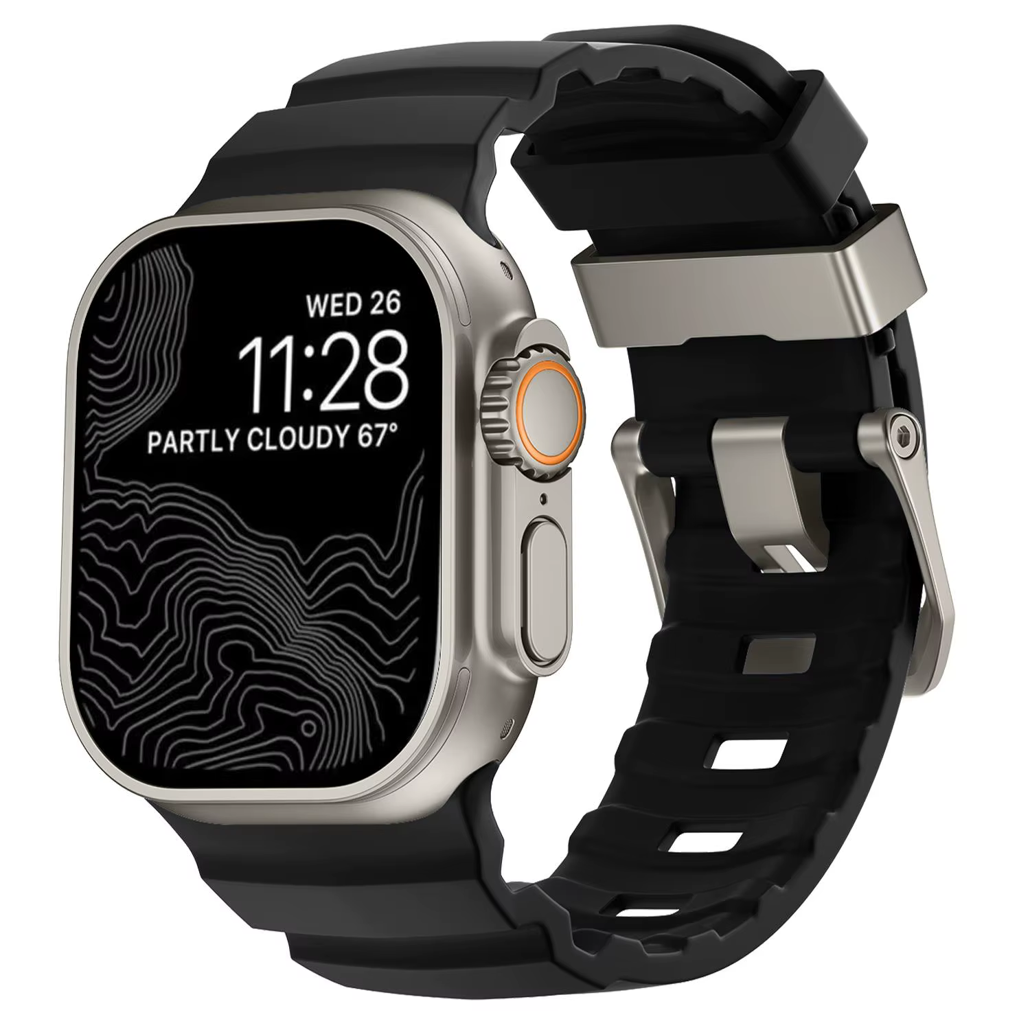 Bracelet en Silicone Trail pour Apple Watch Ultra 3 49mm 46mm 45mm 44mm 42mm 40mm 41mm Sport Starp p