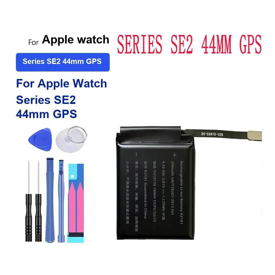 Pour Apple Watch Series SE2 44mm, batterie de montre GPS stable et longue durée