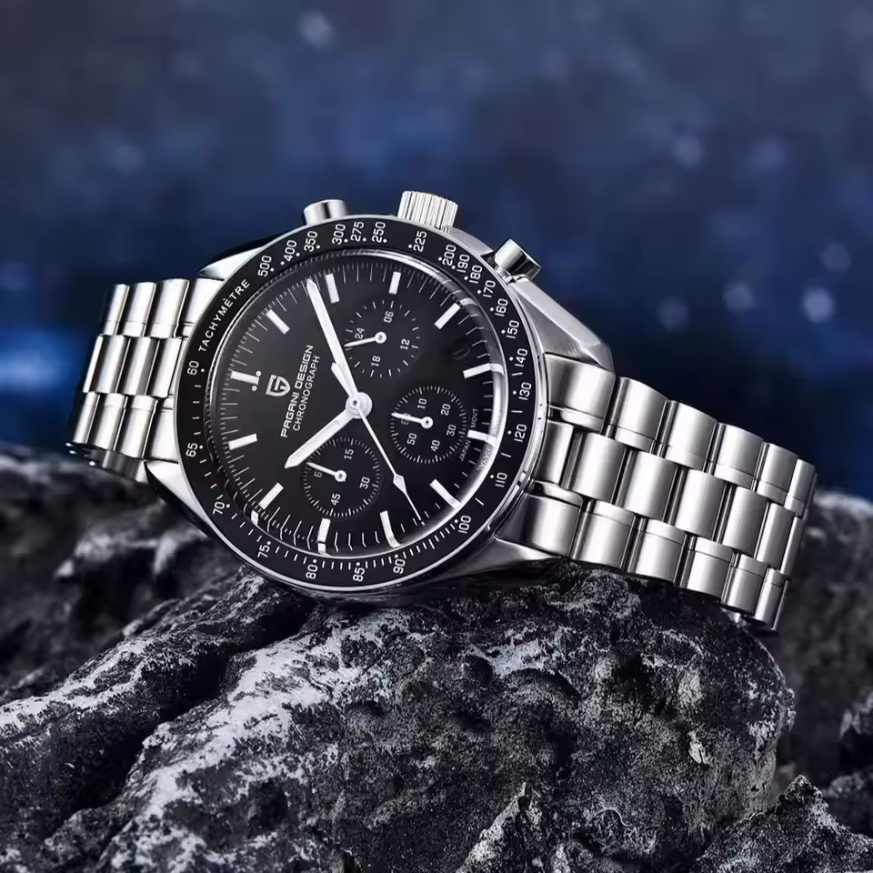 Montre pour homme PAGANI DESIGN 500, chronographe sportif à cadran circulaire, mouvement japonais, s