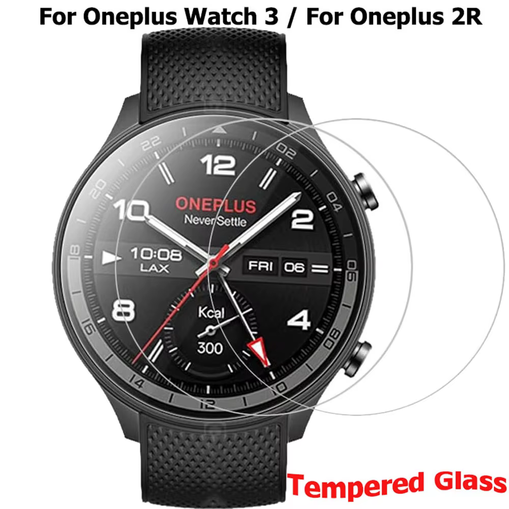 3 pièces Films en verre trempé garde pour Oneplus montre 3/OnePlus montre 2R protecteur d'écran Film