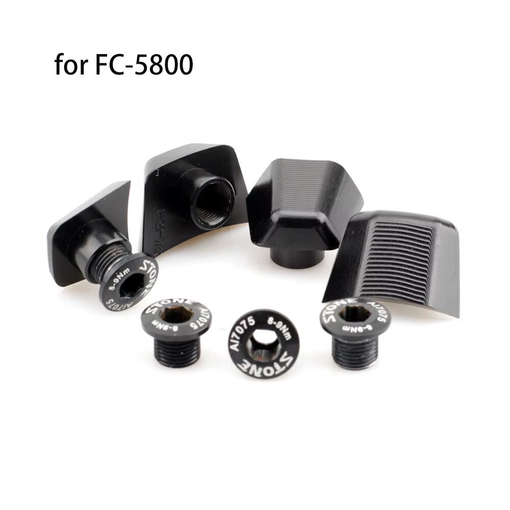 Boulons à plateau unique, écrous décorés en alliage pour Shimano FC-9000 R7000 R8000 R9100 R9200 fc-