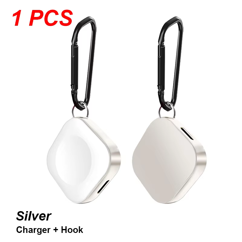 Chargeur de montre sans fil magnétique portable Type C 8 broches, deux interfaces avec câble de char
