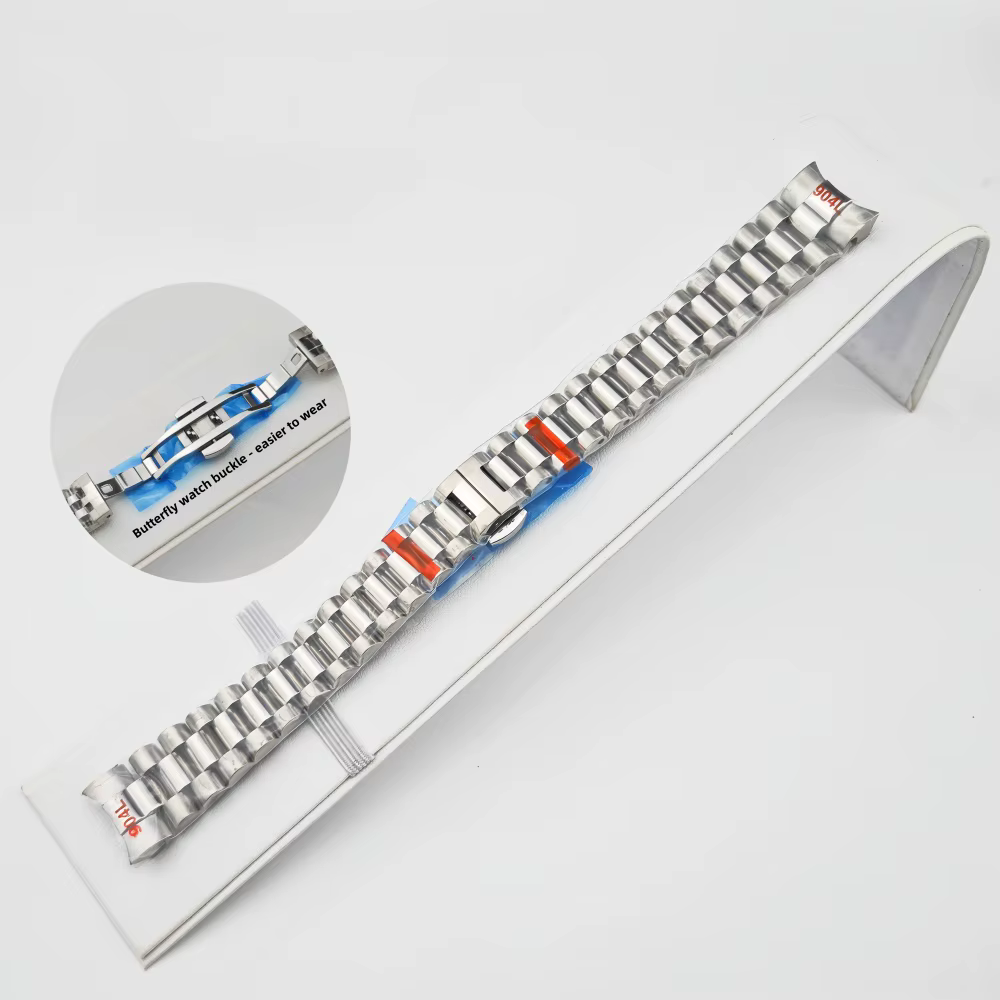Bracelet de montre président 17mm, boîtier de 31mm pour NH05 Lady-Datejust, fermoir pliant dissimulé