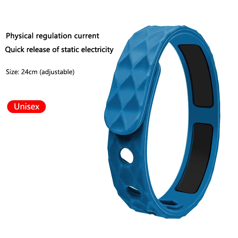 Bracelet en silicone anti-leges pour hommes et femmes, bracelet sans fil, ions négatifs, bracelets r